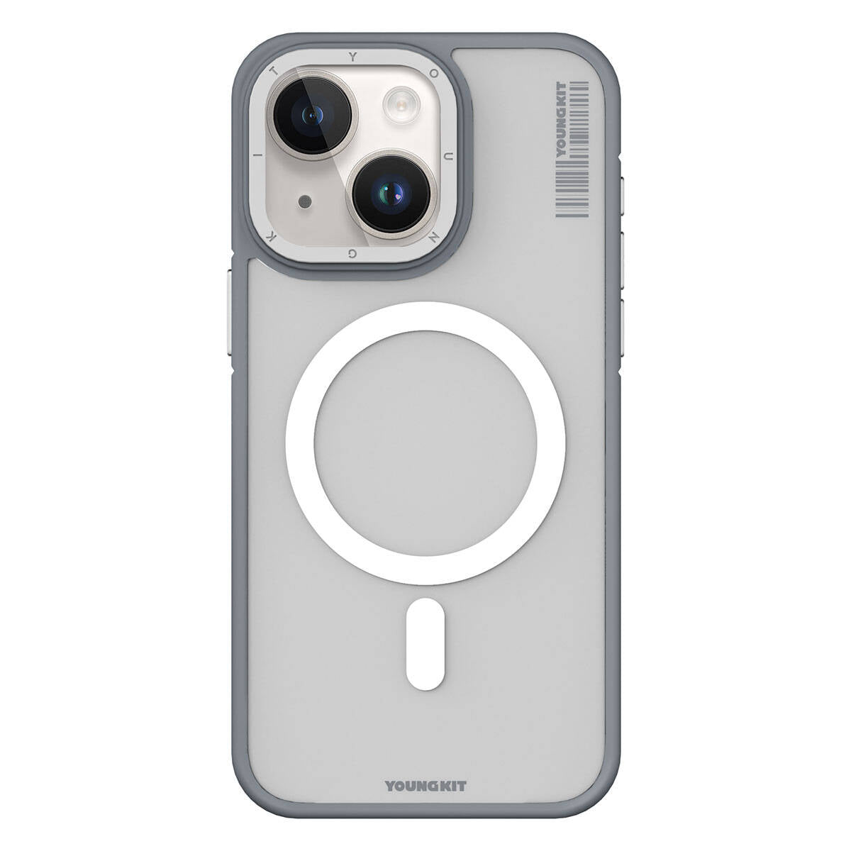 Apple iPhone 15 Plus Kılıf M-safe Şarj Özellikli Youngkit Rock Sand Serisi Kapak
