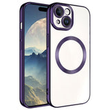 Apple iPhone 15 Plus Kılıf M-safe Wireless Şarj Özellikli Zore Setro Silikon