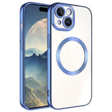Apple iPhone 15 Plus Kılıf M-safe Wireless Şarj Özellikli Zore Setro Silikon