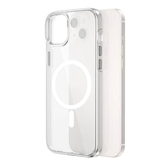 Apple iPhone 15 Plus Kılıf Wiwu BC-022 M-safe Şarj Özellikli Şeffaf Transparan Kapak