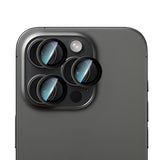 Apple iPhone 15 Pro Max CaseWorld Alloy Serisi Oleofobik Anti Reflective Kamera Lens Koruyucu