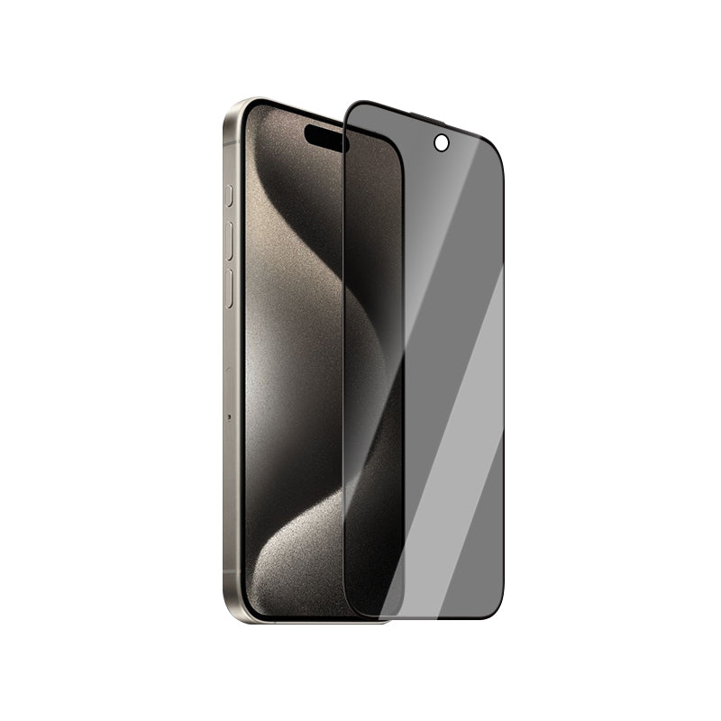 Apple iPhone 15 Pro CaseWorld HD Serisi 0.33mm Privacy Temperli Cam Ekran Koruyucu