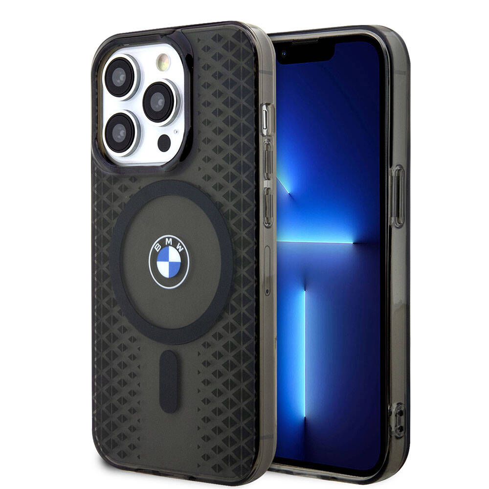 Apple iPhone 15 Pro Kılıf BMW M-safe Şarj Özellikli Transparan IML Signature Orjinal Lisanslı Kapak