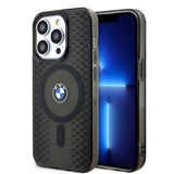 Apple iPhone 15 Pro Kılıf BMW M-safe Şarj Özellikli Transparan IML Signature Orjinal Lisanslı Kapak