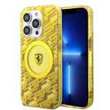Apple iPhone 15 Pro Kılıf Ferrari Orjinal Lisanslı M-safe Şarj Özellikli Multi SF Kapak