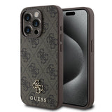 Apple iPhone 15 Pro Kılıf Guess Orjinal Lisanslı M-safe Şarj Özellikli Small 4G Classic Kapak
