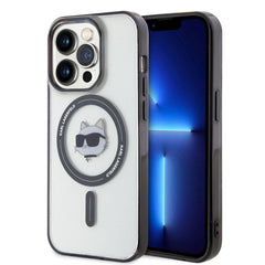 Apple iPhone 15 Pro Kılıf Karl Lagerfeld M-safe Şarj Özellikli IML Choupette Orjinal Lisanslı Kapak
