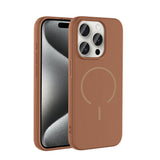 Apple iPhone 15 Pro Kılıf M-safe Şarj Özellikli Zore Meta Kapak