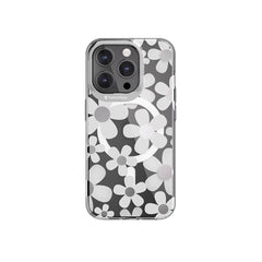 Apple iPhone 15 Pro Kılıf M-safe Şarj Özellikli Çift IMD Baskılı Lisanslı Switcheasy Artist-M Fleur Kapak