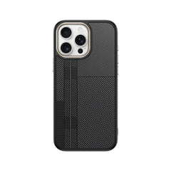 Apple iPhone 15 Pro Kılıf M-safe Şarj Özellikli Karbon Fiber Görünümlü Zore Antina Kapak