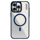Apple iPhone 15 Pro Kılıf M-safe Şarj Özellikli Sararma Önleyici Youngkit Crystal Grid Kapak