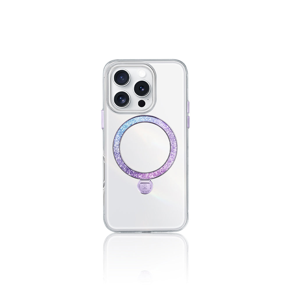 Apple iPhone 15 Pro Kılıf M-safe Şarj Özellikli Standlı Pynana Dancing Streamer Serisi Kapak
