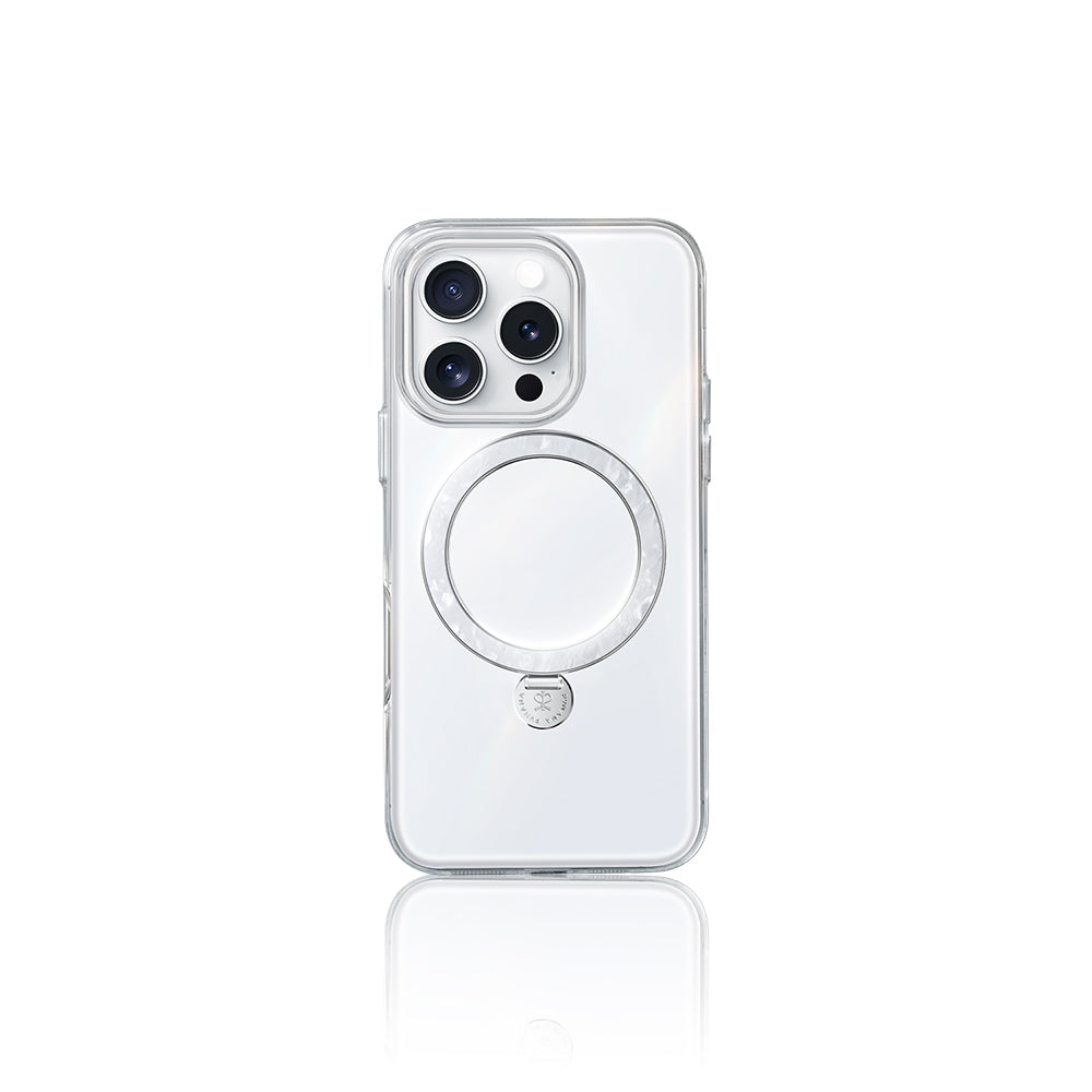 Apple iPhone 15 Pro Kılıf M-safe Şarj Özellikli Standlı Pynana Dancing Streamer Serisi Kapak