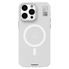Apple iPhone 15 Pro Kılıf M-safe Şarj Özellikli Standlı YoungKit Hermit Bracket Serisi Kapak