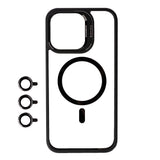 Apple iPhone 15 Pro Kılıf M-safe Şarj Özellikli Standlı Zore M-safe Klon Lensli Kapak