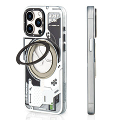 Apple iPhone 15 Pro Kılıf M-safe Şarj Özellikli Youngkit 360° Standlı Starship Serisi Kapak