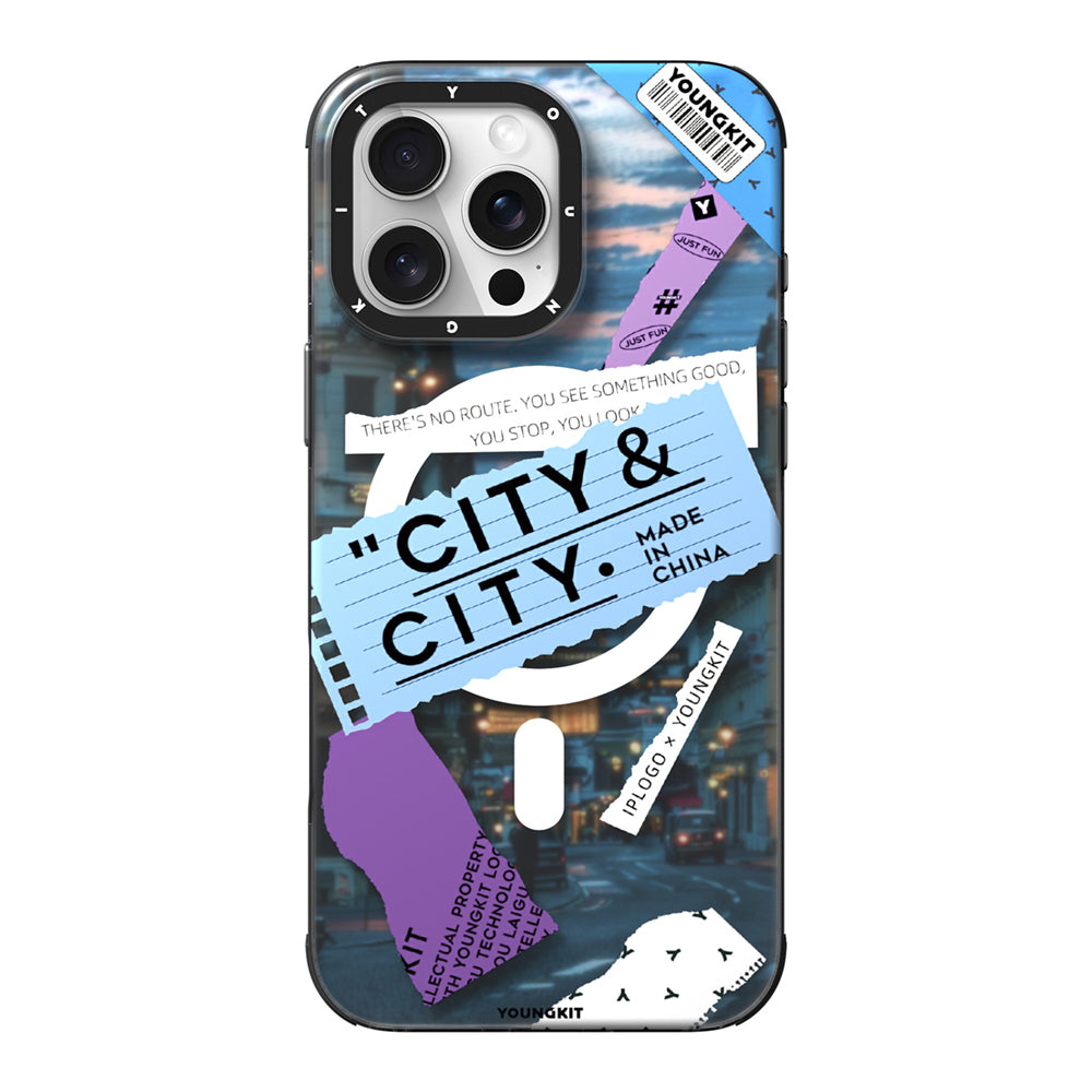 Apple iPhone 15 Pro Kılıf M-safe Şarj Özellikli Youngkit A-City Serisi Kapak