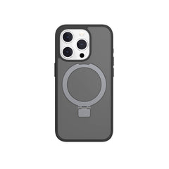 Apple iPhone 15 Pro Kılıf M-safe Şarj Özellikli Yüzük Standlı Lisanslı Switcheasy Magstand-M Kapak