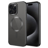 Apple iPhone 15 Pro Kılıf Mat Tasarımlı M-safe Wireless Şarj Özellikli Zore Mat Setro Kapak