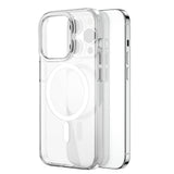 Apple iPhone 15 Pro Kılıf Wiwu BC-022 M-safe Şarj Özellikli Şeffaf Transparan Kapak