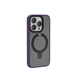 Apple iPhone 15 Pro Kılıf Wiwu ZMM-010 M-safe Şarj Özellikli Mat Arka Yüzey Standlı Kapak
