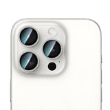 Apple iPhone 15 Pro Max CaseWorld Alloy Sparkling Diamond Serisi Taşlı Lens Koruyucu