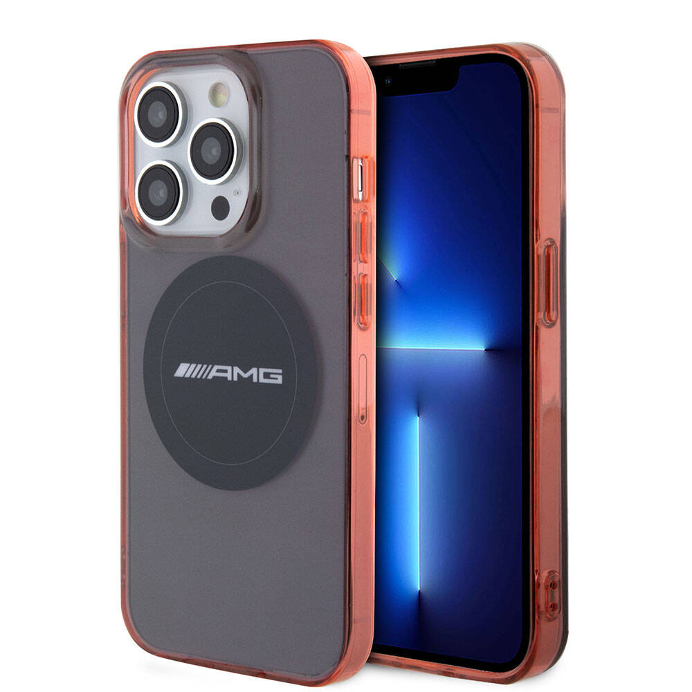 Apple iPhone 15 Pro Max Kılıf AMG Orjinal Lisanslı M-safe Şarj Özellikli Transparan Timeless Kapak