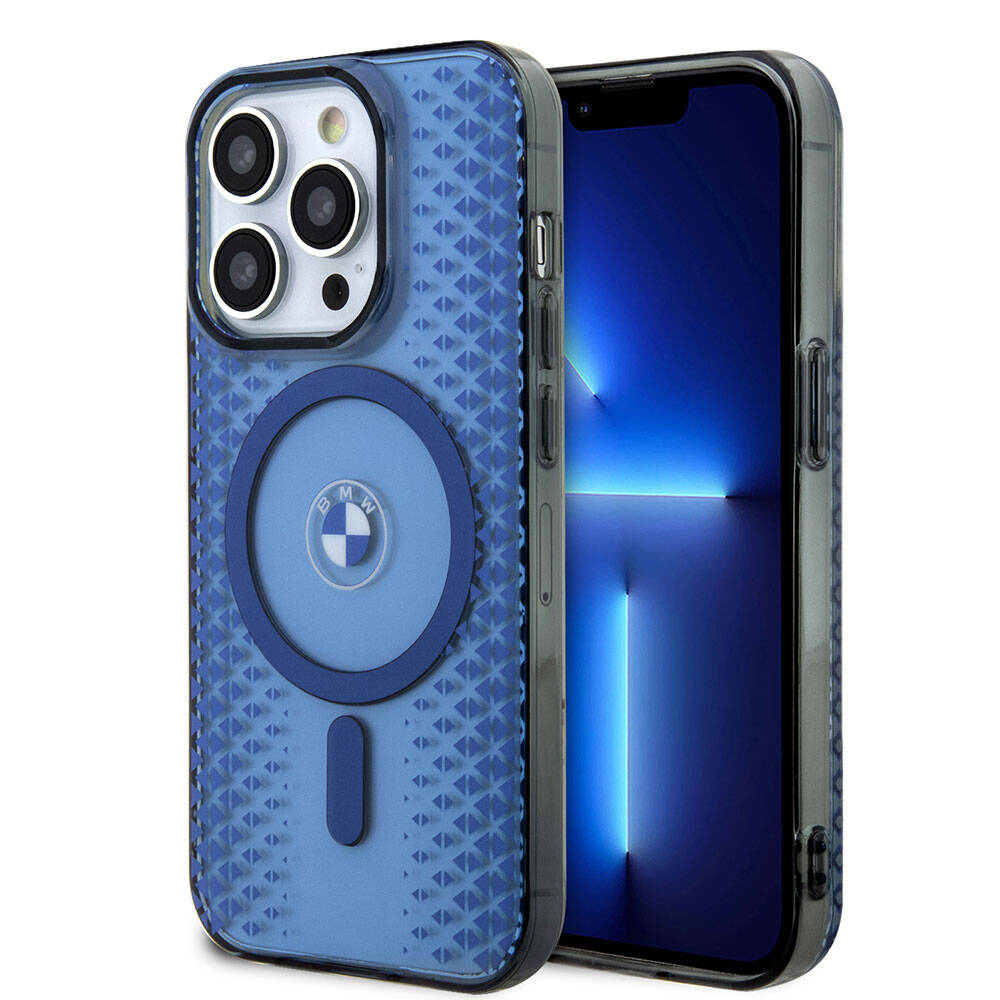 Apple iPhone 15 Pro Max Kılıf BMW M-safe Şarj Özellikli Transparan IML Signature Orjinal Lisanslı Kapak