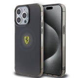 Apple iPhone 15 Pro Max Kılıf Ferrari Orjinal Lisanslı M-safe Şarj Özellikli Parçalanan Noktalar Desenli Kapak