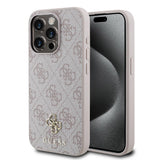 Apple iPhone 15 Pro Max Kılıf Guess Orjinal Lisanslı M-safe Şarj Özellikli Small 4G Classic Kapak