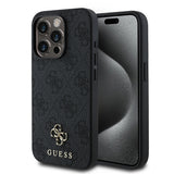 Apple iPhone 15 Pro Max Kılıf Guess Orjinal Lisanslı M-safe Şarj Özellikli Small 4G Classic Kapak