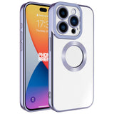 Apple iPhone 15 Pro Max Kılıf Kamera Korumalı Logo Gösteren Zore Omega Kapak
