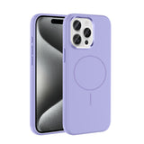Apple iPhone 15 Pro Max Kılıf M-Safe Şarj Özellikli Metal Kamera Çerçeveli Zore Edi Silikon Kapak