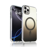 Apple iPhone 15 Pro Max Kılıf M-safe Şarj Özellikli Transparan Renk Geçişli Zore Toros Kapak