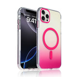Apple iPhone 15 Pro Max Kılıf M-safe Şarj Özellikli Transparan Renk Geçişli Zore Toros Kapak