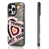 Apple iPhone 15 Pro Max Kılıf M-safe Şarj Özellikli Airbagli Çift Katmanlı Youngkit Flipped Serisi Kapak