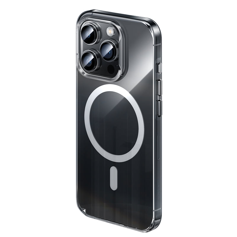 Apple iPhone 15 Pro Max Kılıf M-safe Şarj Özellikli Benks Crystal Serisi Şeffaf Kapak