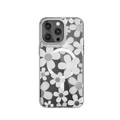 Apple iPhone 15 Pro Max Kılıf M-safe Şarj Özellikli Çift IMD Baskılı Lisanslı Switcheasy Artist-M Fleur Kapak