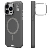 Apple iPhone 15 Pro Max Kılıf M-safe Şarj Özellikli Kamera Standlı Youngkit Bitty Cream Kapak