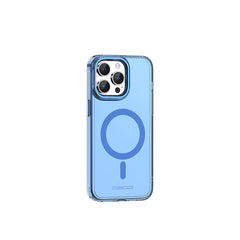 Apple iPhone 15 Pro Max Kılıf M-safe Şarj Özellikli Saydam Arka Yüzey Recci Crystal Color Serisi Kapak