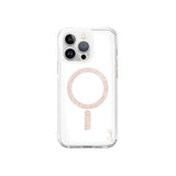 Apple iPhone 15 Pro Max Kılıf M-safe Şarj Özellikli Simli Magnetik Coehl Glace Kapak