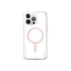 Apple iPhone 15 Pro Max Kılıf M-safe Şarj Özellikli Simli Magnetik Coehl Glace Kapak