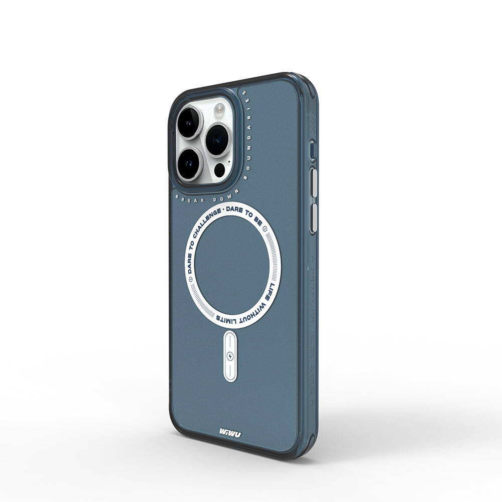 Apple iPhone 15 Pro Max Kılıf M-safe Şarj Özellikli Wiwu Basic Color J Serisi Kapak