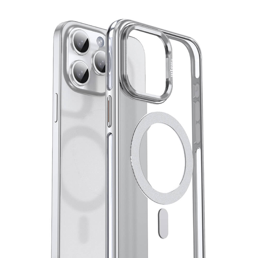 Apple iPhone 15 Pro Max Kılıf M-safe Şarj Özellikli Wlons Standlı Efsane Kapak