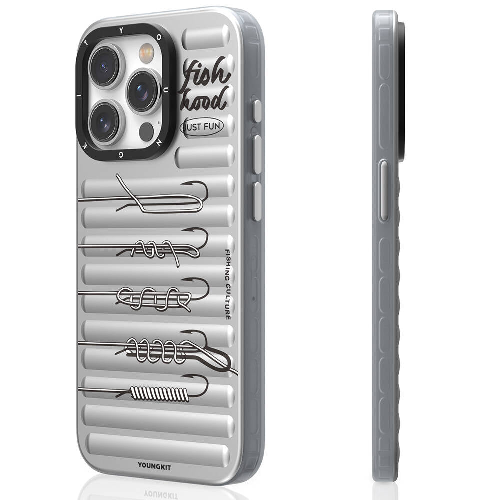 Apple iPhone 15 Pro Max Kılıf M-safe Şarj Özellikli Youngkit Fishing Serisi Kapak