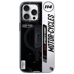 Apple iPhone 15 Pro Max Kılıf M-safe Şarj Özellikli Youngkit Motorcycle Legend Serisi Kapak