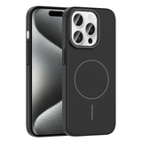 Apple iPhone 15 Pro Max Kılıf M-safe Şarj Özellikli Zore Ruby Sert Kapak