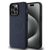 Apple iPhone 15 Pro Max Kılıf Mercedes Benz Orjinal Lisanslı M-safe Şarj Özellikli Mühürlü Yıldız Desenli ve Logolu Deri Kapak