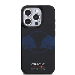 Apple iPhone 15 Pro Max Kılıf Redbull Orjinal Lisanslı M-safe Şarj Özellikli IML Çift Boğa Baskılı Sert PC Kapak