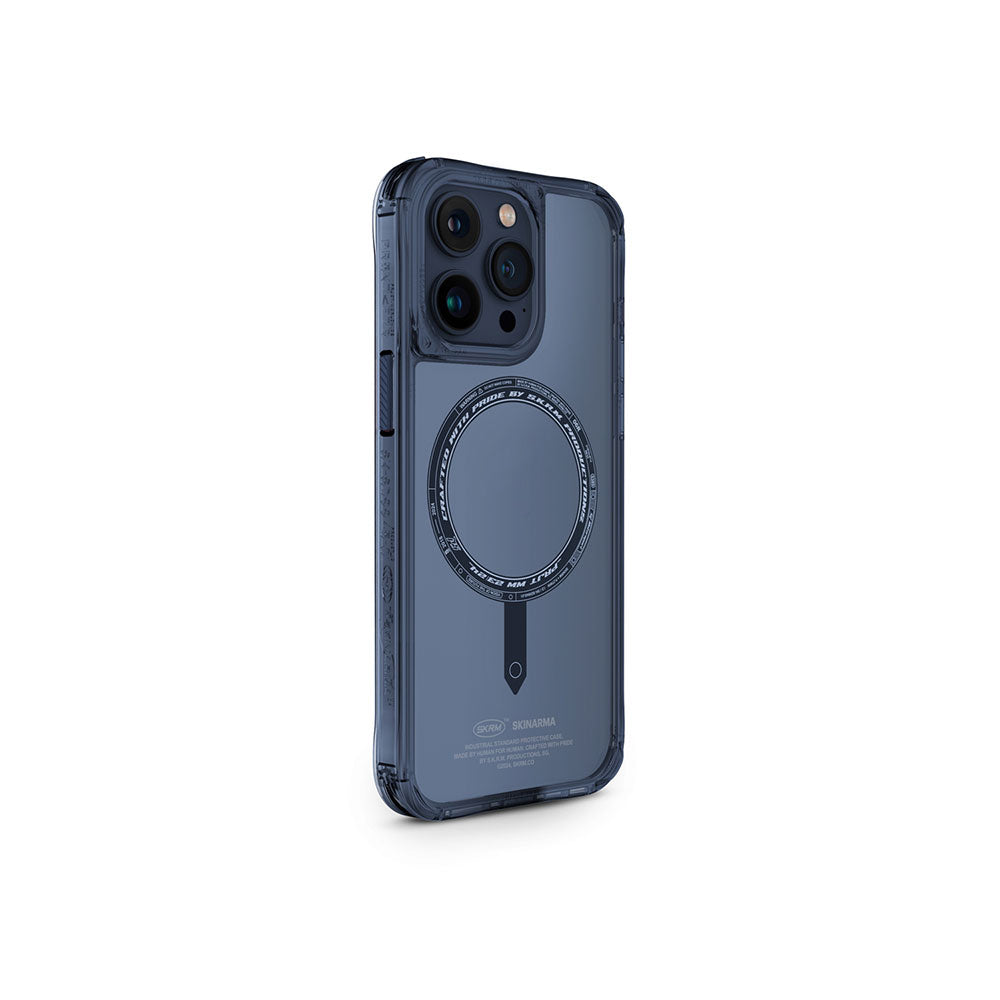 Apple iPhone 15 Pro Max Kılıf SkinArma Şeffaf Airbag Tasarımlı M-safe Şarj Özellikli Saido Kapak